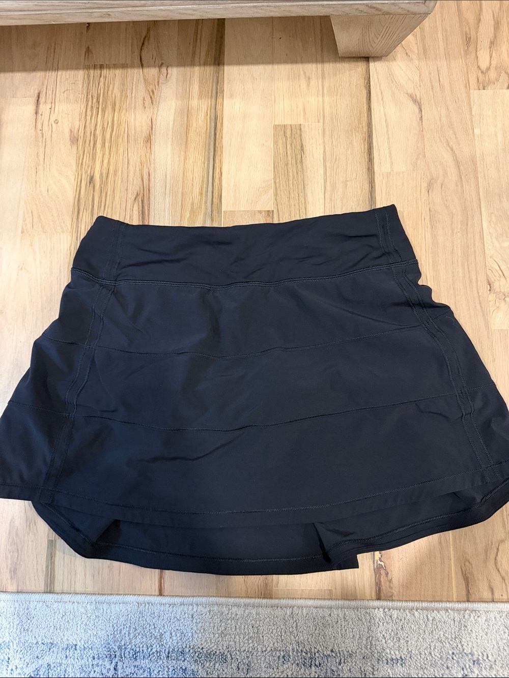 lululemon athletica Black Workout Skort with Logo